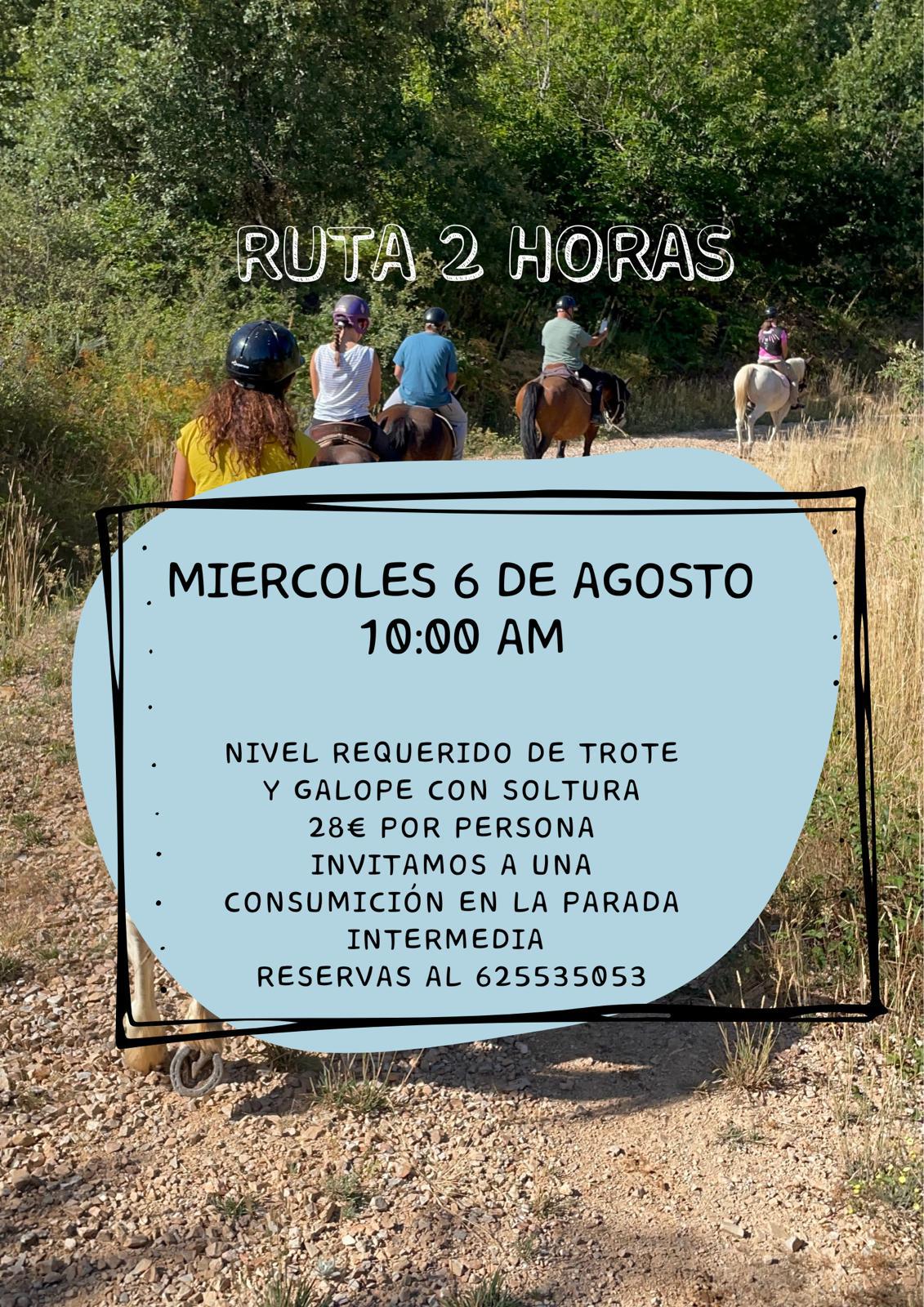 Ruta de 2 horas (6/8/25) - Cuadra Santa Bárbara