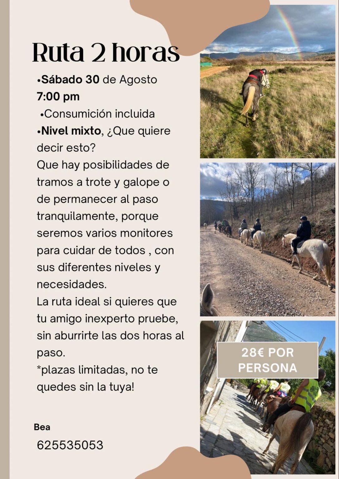 Ruta de 2 horas (30/8/25) - Cuadra Santa Bárbara